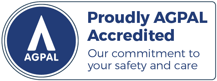 Proudly AGPAL Accredited badge, Shire Family Medical, Sutherland