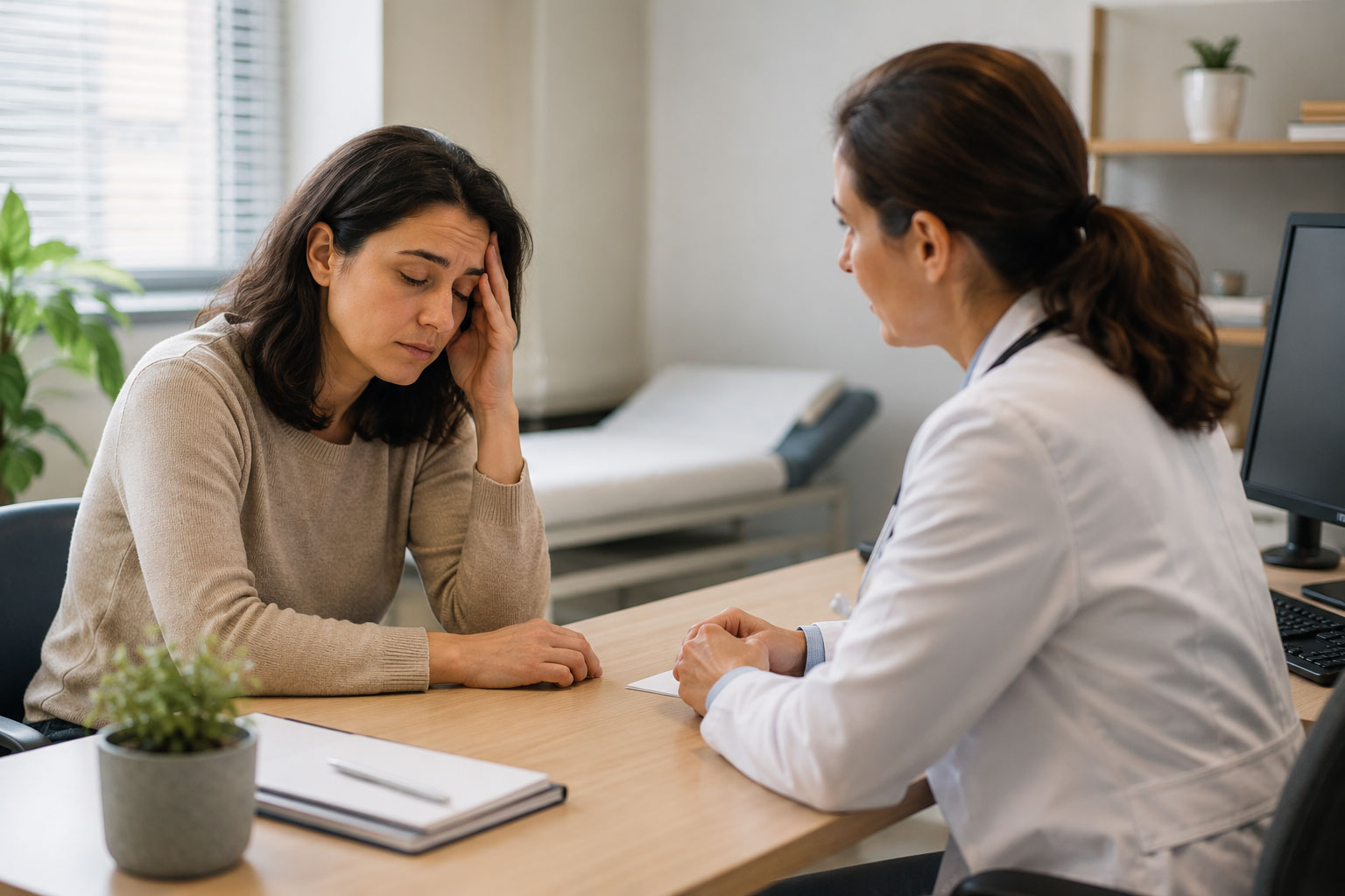 Calm consultation in a modern clinic
